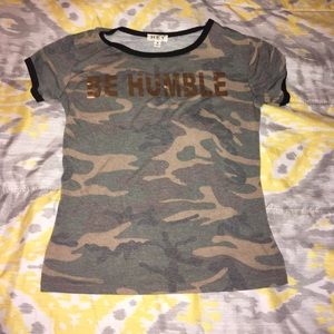 HEY collection Tops - Be Humble Ringer Tee HEY collection Tops - Be Humble Ringer Tee